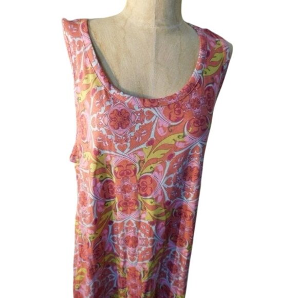 Soft Surroundings Size PL Petite Large Boho Scoop Neck Knit Dress - Picture 2 of 3